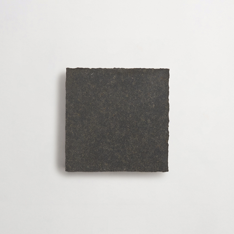 Lapidary stone tile 4 in. square Warm Black Honed.