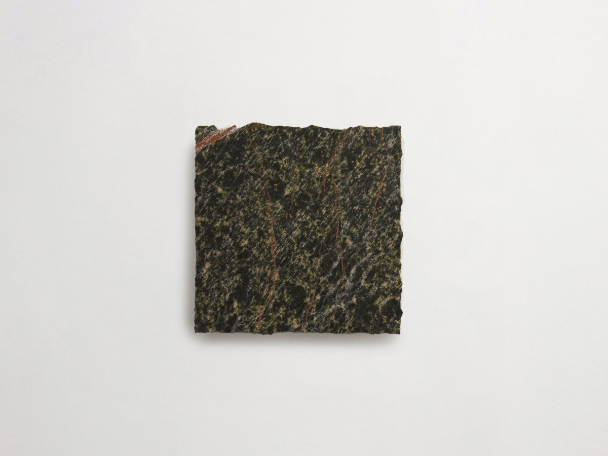 Lapidary stone tile 4 in. square Galician Green Honed.