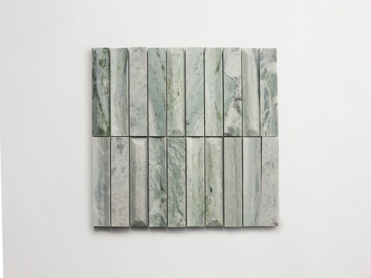 clé lapidary: lavorato | apiari | honed | jade green ~ 1¼"x6"x½"