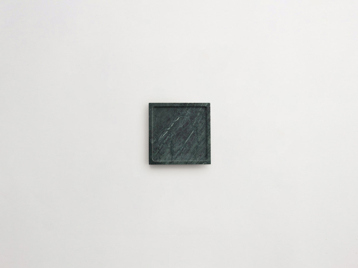 clé lapidary: incasso | stout | honed | verde marble ~ 6"x6"x⅝"