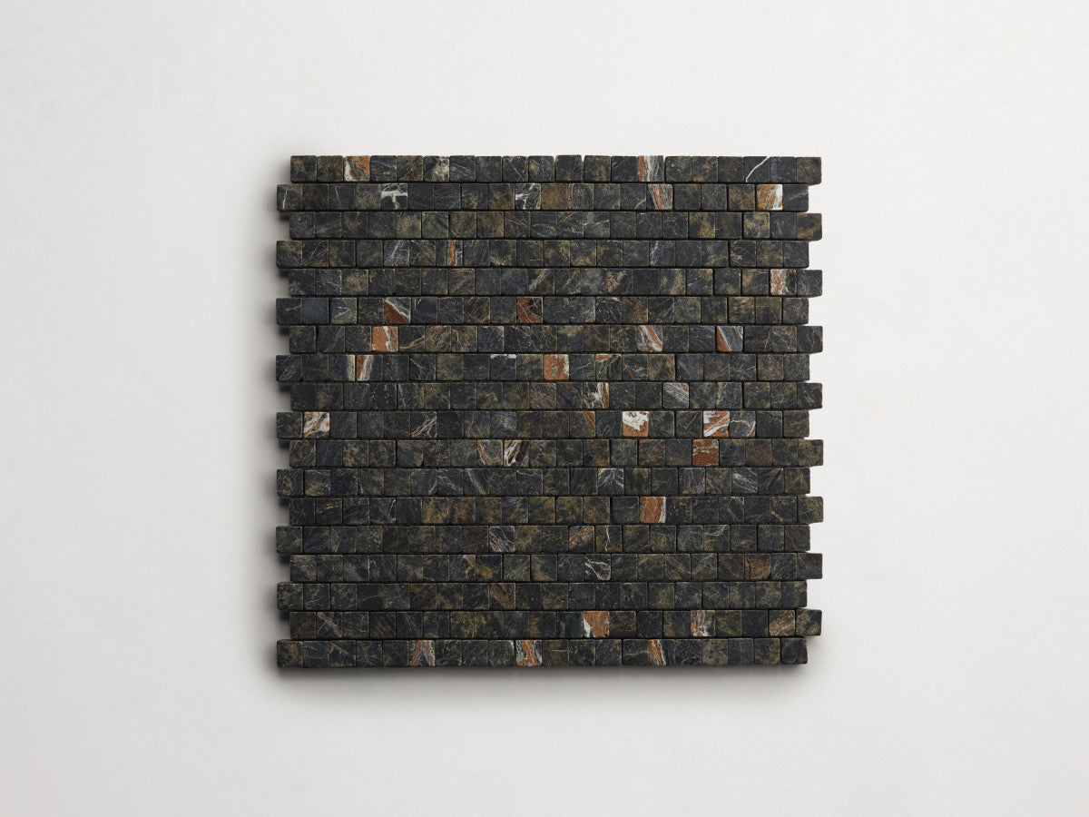Lapidary stone micro-mosaics ⅝" Tumbled Galician Green.