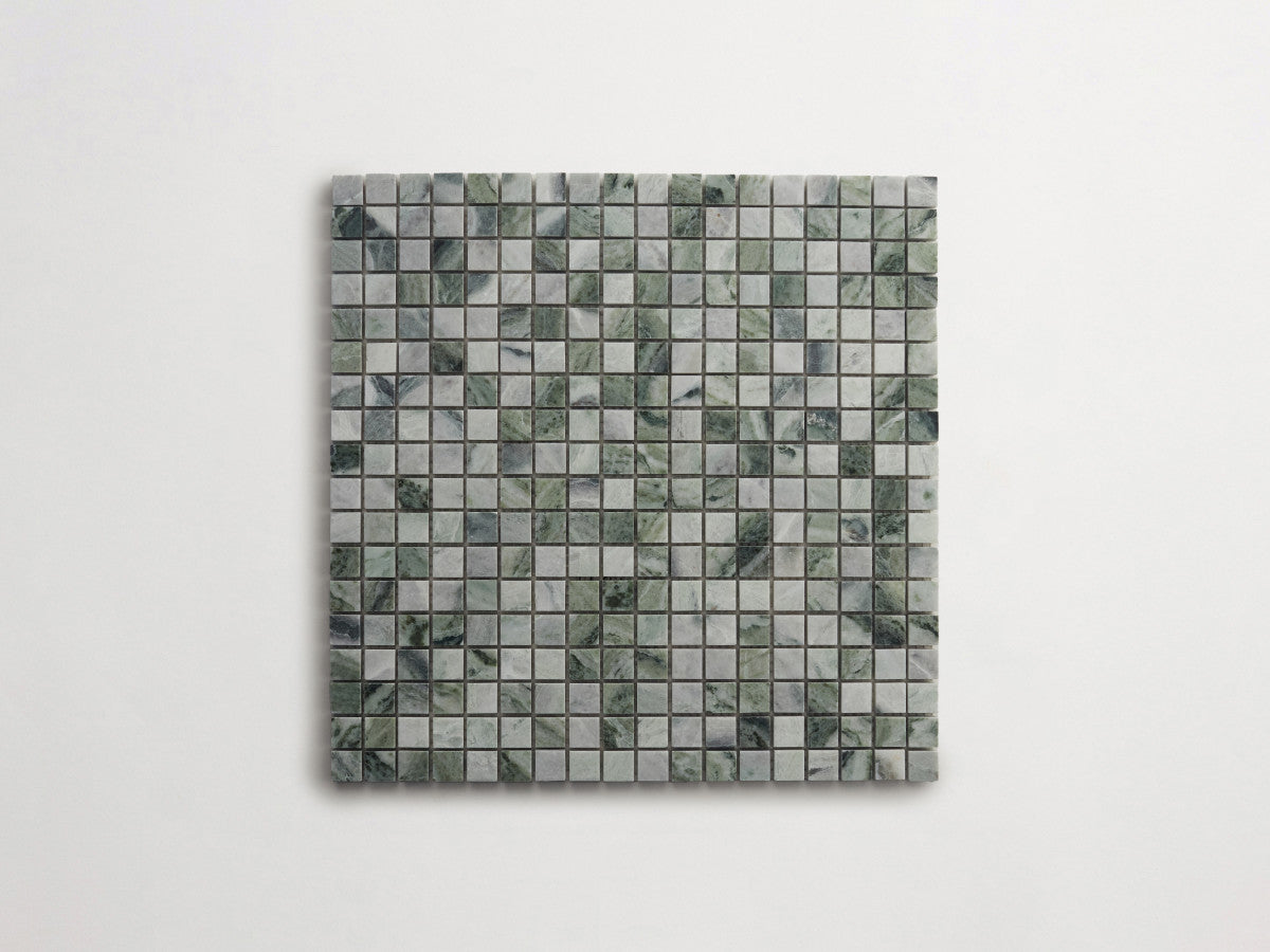 Lapidary stone micro-mosaics ⅝" Honed Jade Green.