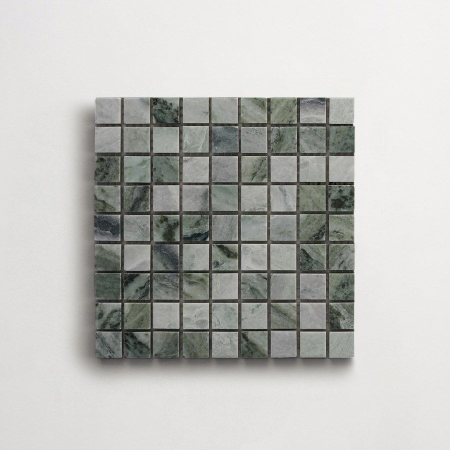 clé lapidary: micro-mosaics | confetti | honed | jade green | sample ~ ⅝"x⅝"x⅜"