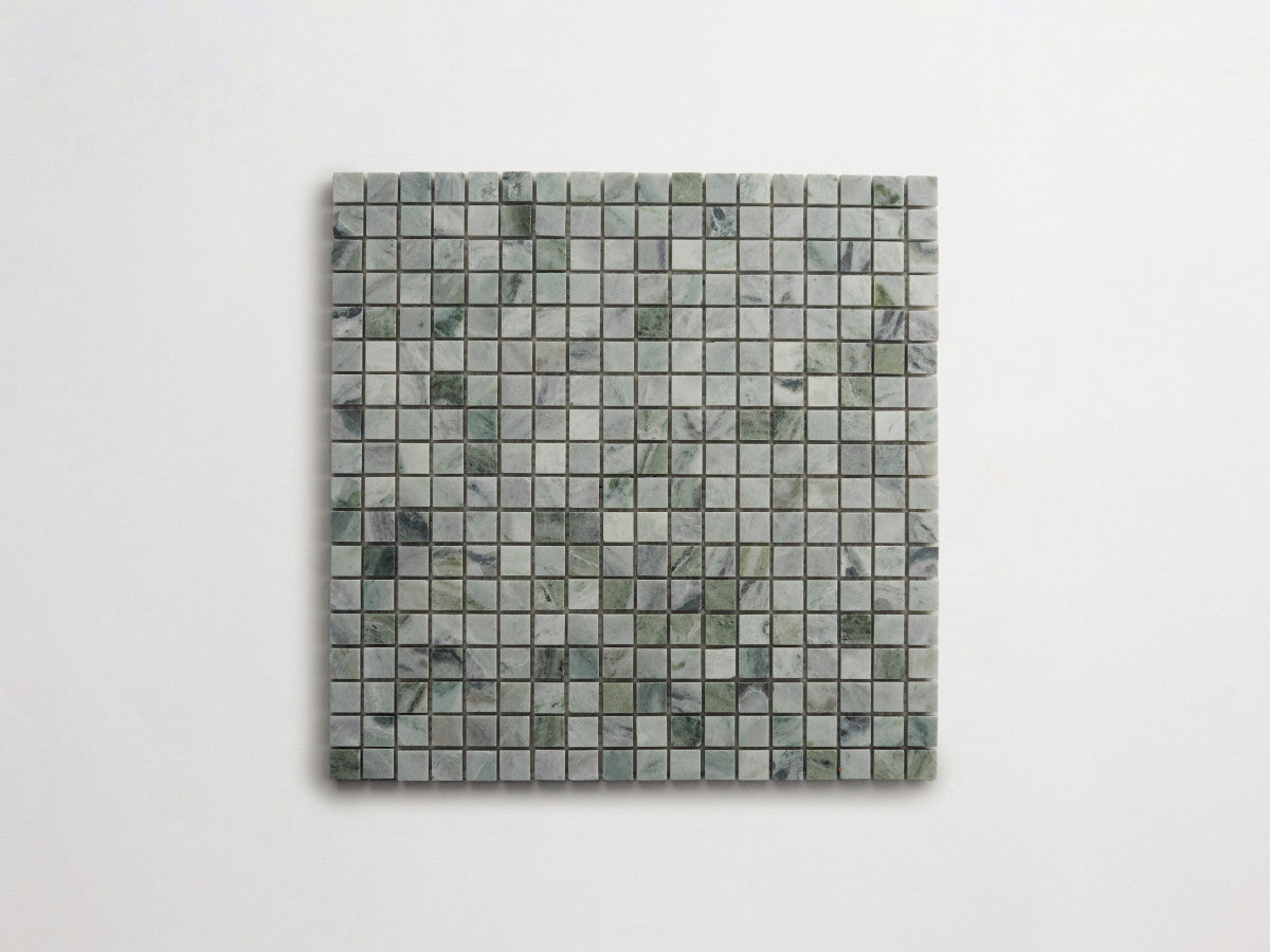Lapidary stone micro-mosaics ⅝" Honed Jade Green.