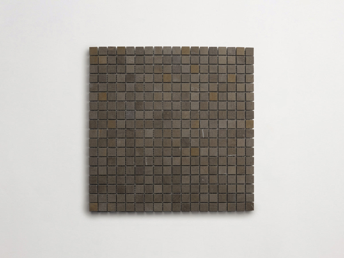 Lapidary stone micro-mosaics ⅝" Honed Cashmere Grey.