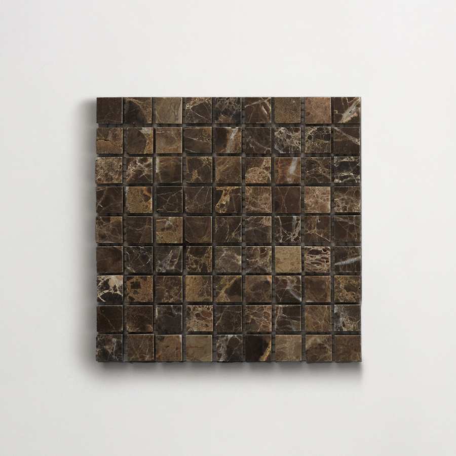 clé lapidary: micro-mosaics | confetti | honed | iberian chocolate | sample ~ ⅝"x⅝"x⅜"