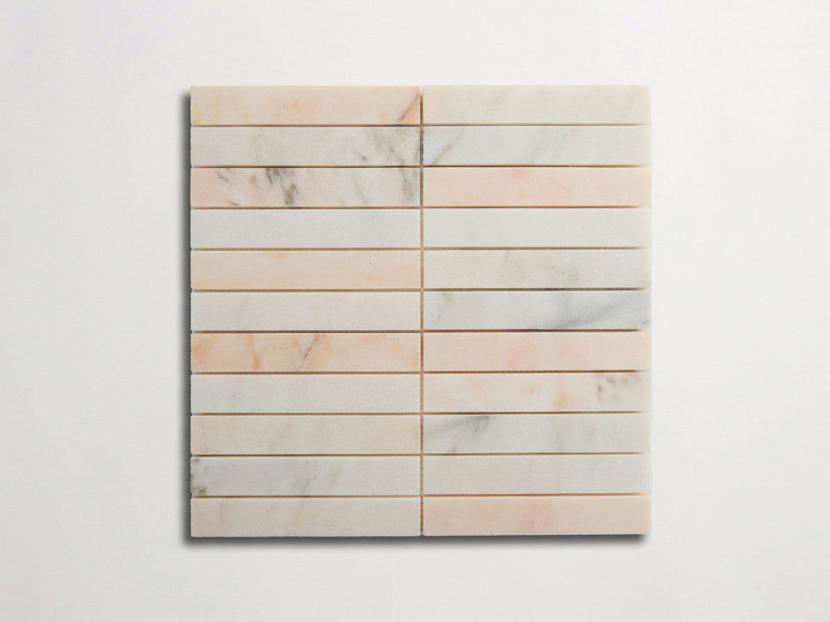 clé lapidary: pietrelle | brindille sheet | honed | rosina veneto ~ 1"x6"x⅜"