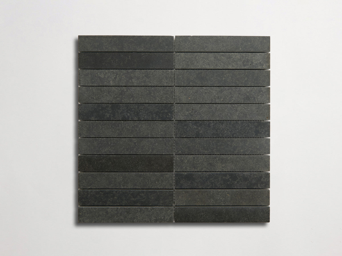 clé lapidary: pietrelle | brindille sheet | honed | noir fumé ~ 1"x6"x⅜"