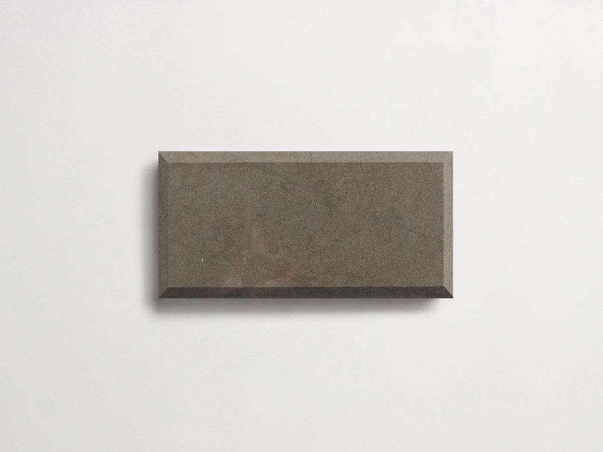 clé lapidary: banchina | beveled subway | honed | cashmere grey ~ 3"x6"x⅜"