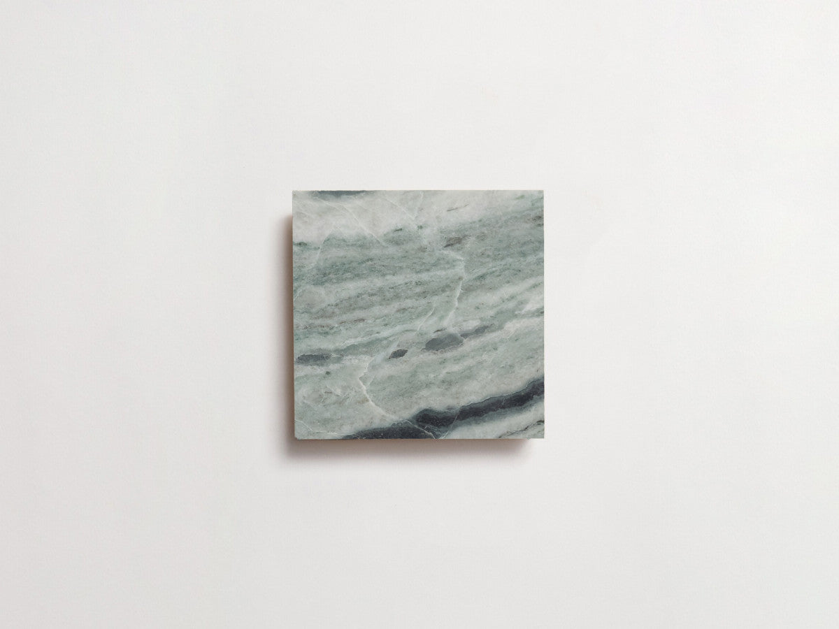 clé lapidary: pietrelle | petite | honed | jade green ~ 4"x4"x⅜"