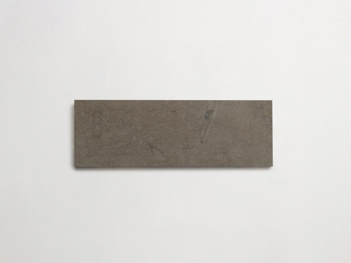 clé lapidary: grandioso | plank | honed | cashmere grey ~ 4"x12"x⅜"