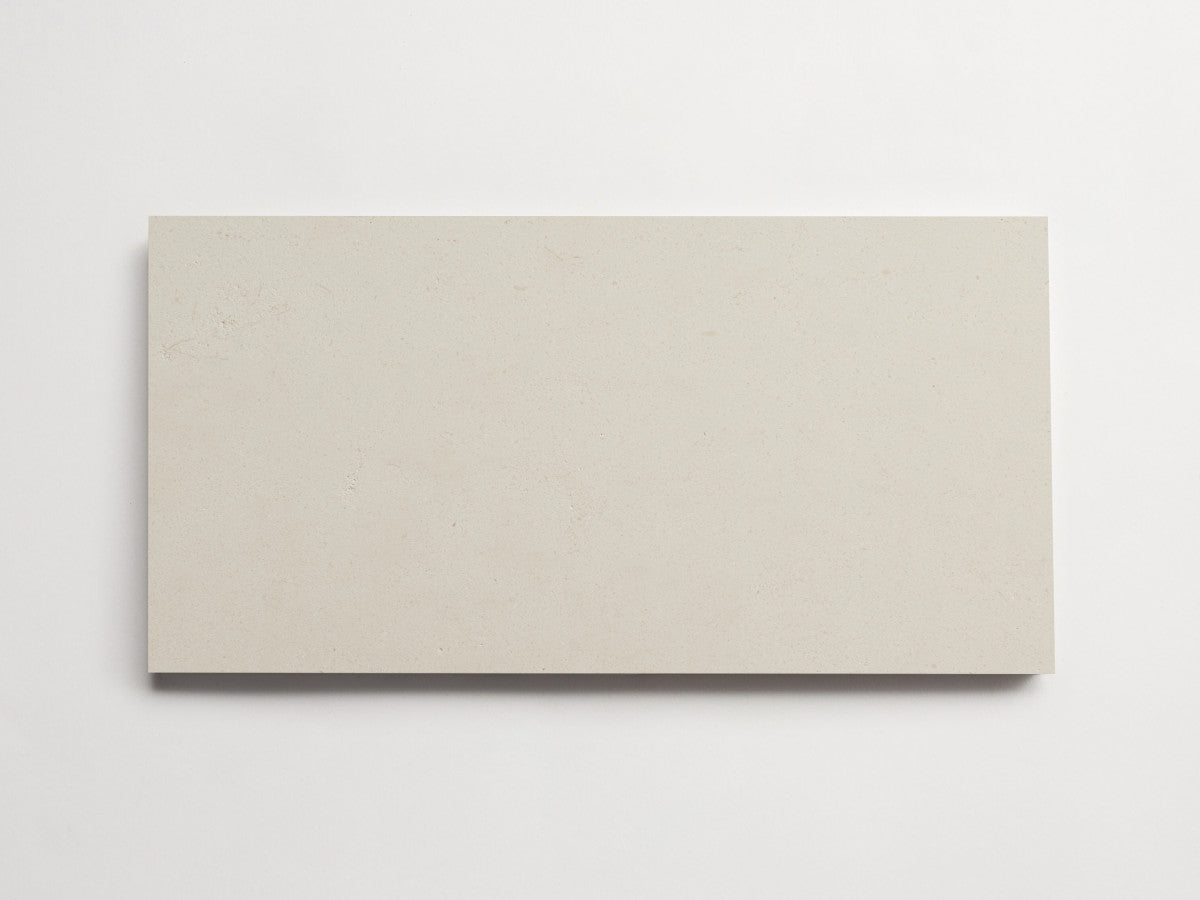 clé lapidary: banchina | stout subway | honed | white limestone ~ 6"x12"x⅜"