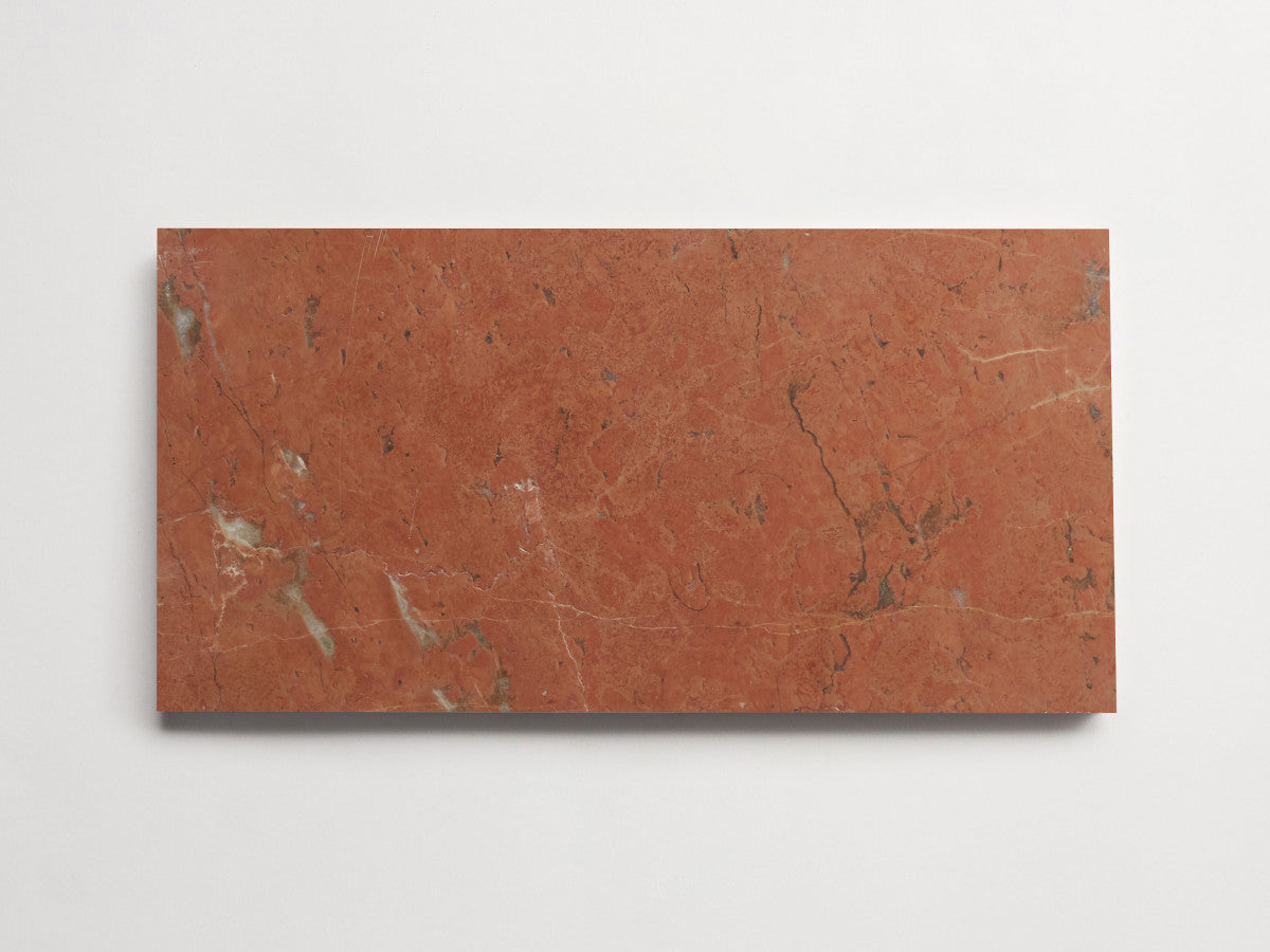 clé lapidary: banchina | stout subway | honed | rojo alicante ~ 6"x12"x⅜"