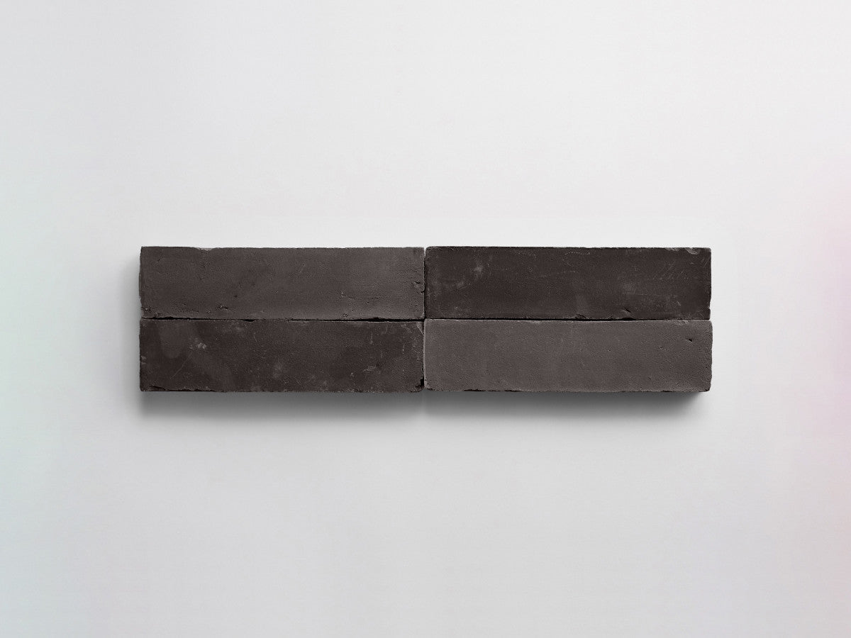 Terracotta Tile 8" Rectangle Unfinished Black Tile.