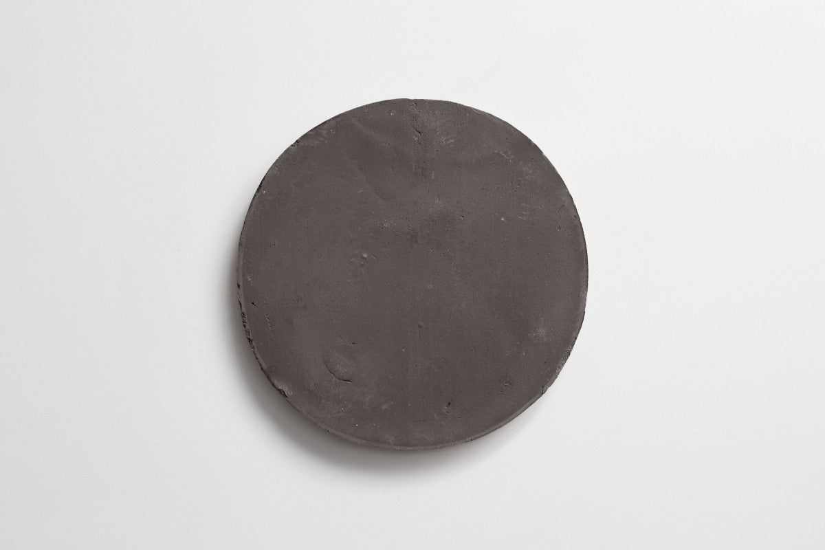 Terracotta Tile 8" Circle Unfinished Black Tile.