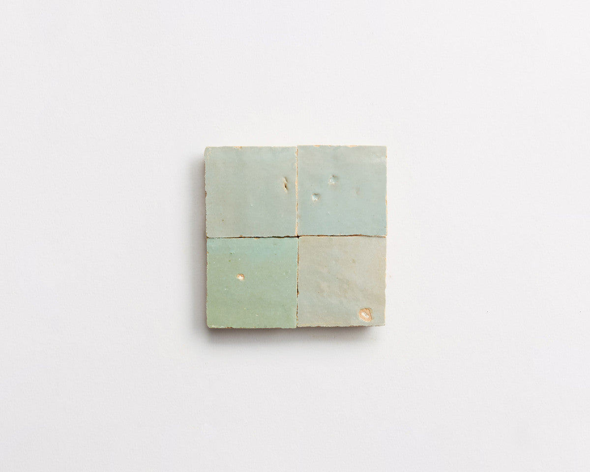 clé zellige | pixies | unmounted | gloss | tea ceremony ~ 2"x2"x⅜"