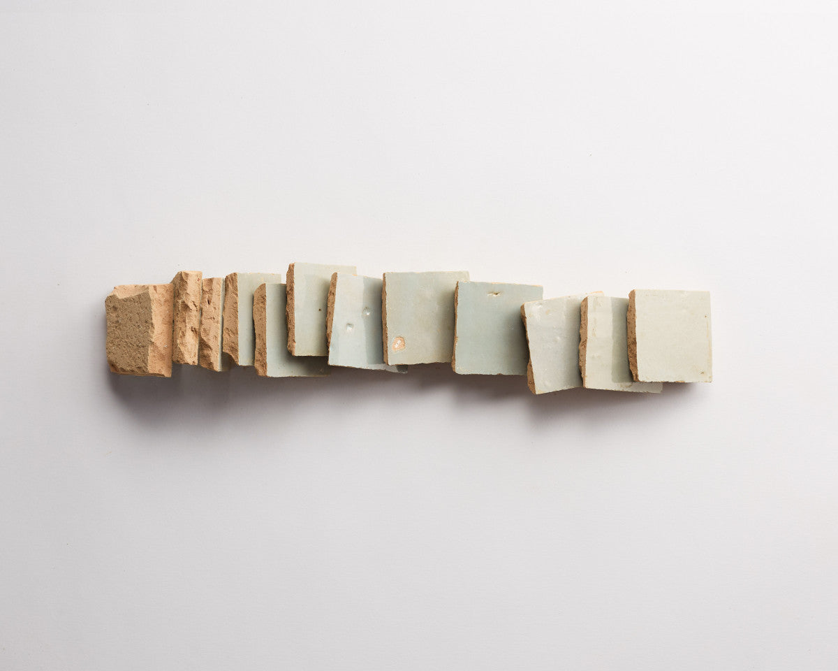 clé zellige | pixies | unmounted | gloss | tea ceremony ~ 2"x2"x⅜"