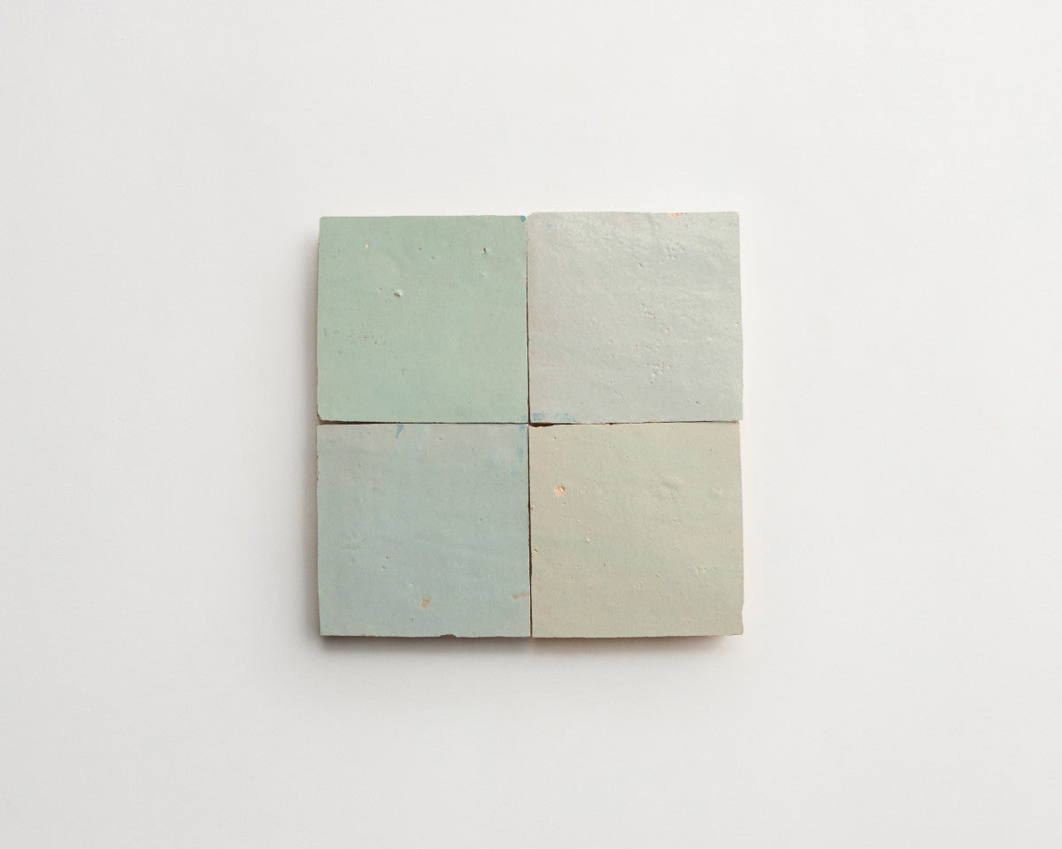 clé zellige | petite | gloss | tea ceremony ~ 4"x4"x⅜"