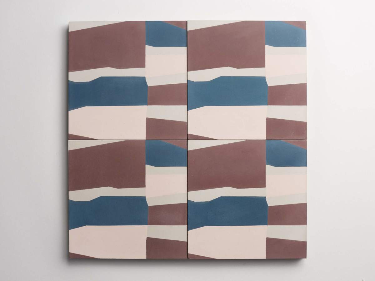 Tile concrete cement erica tanov baccio pattern b.