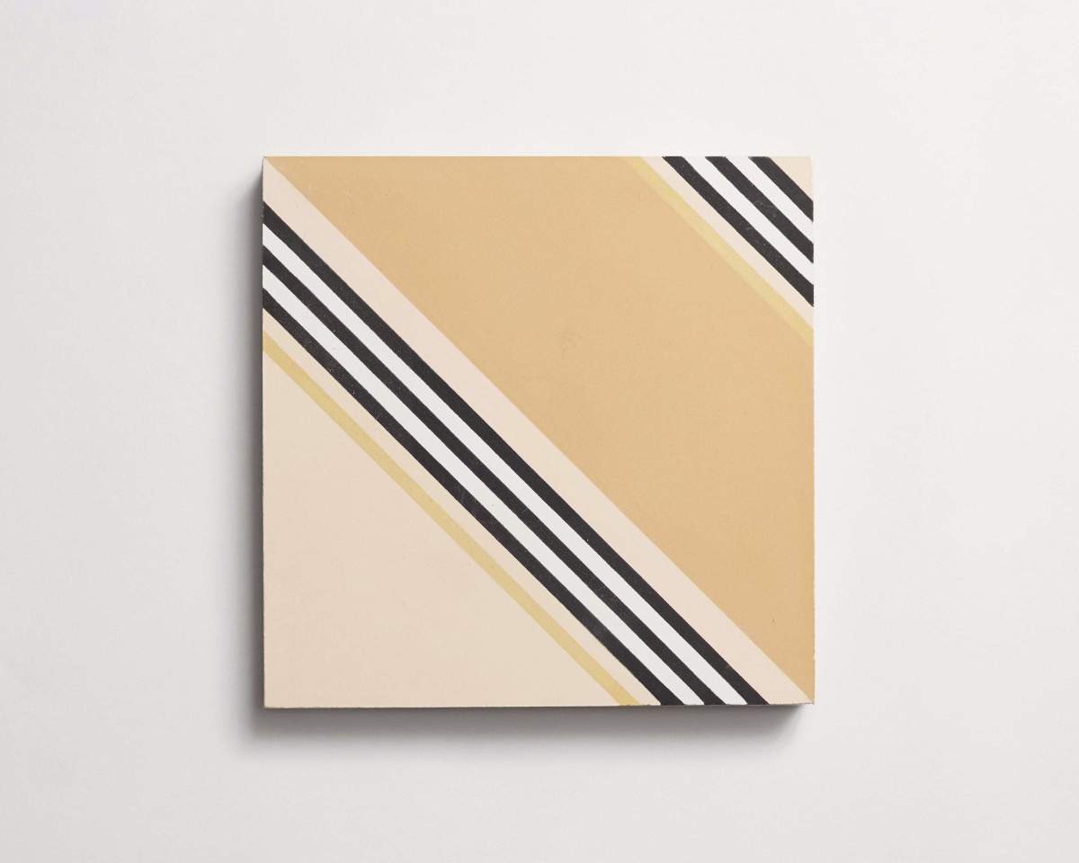 Tile cement gachot studios pattern four curry white.