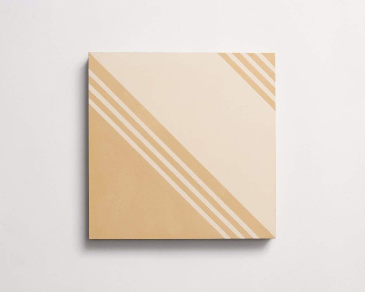 Tile cement gachot studios pattern four caramel shell.