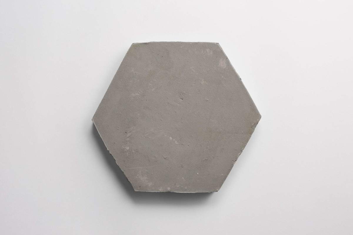 Terracotta Tile 8" Hex Unfinished Grey Tile.