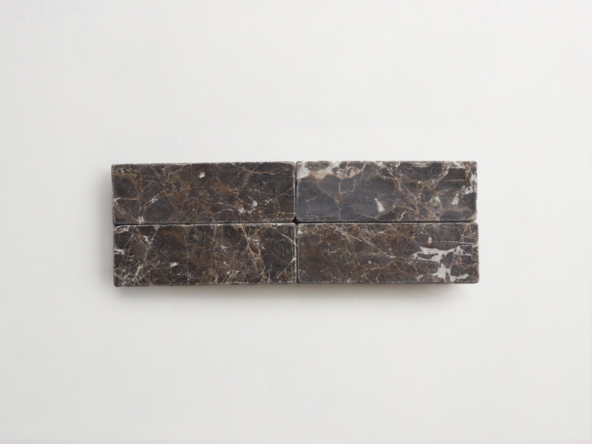 Lapidary stone tile 6 x 2 Brown Tumbled.