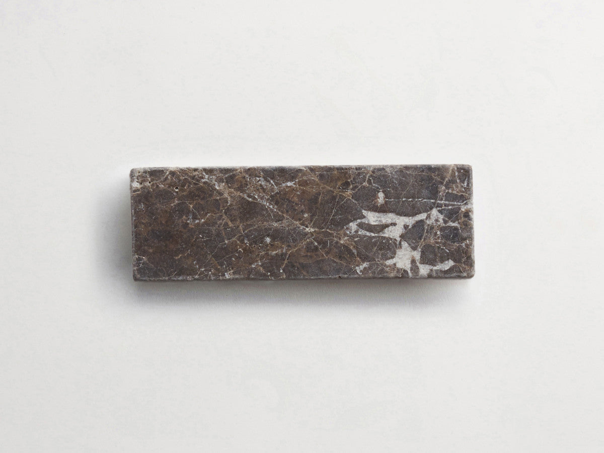 Lapidary stone tile 6 x 2 Brown Tumbled.