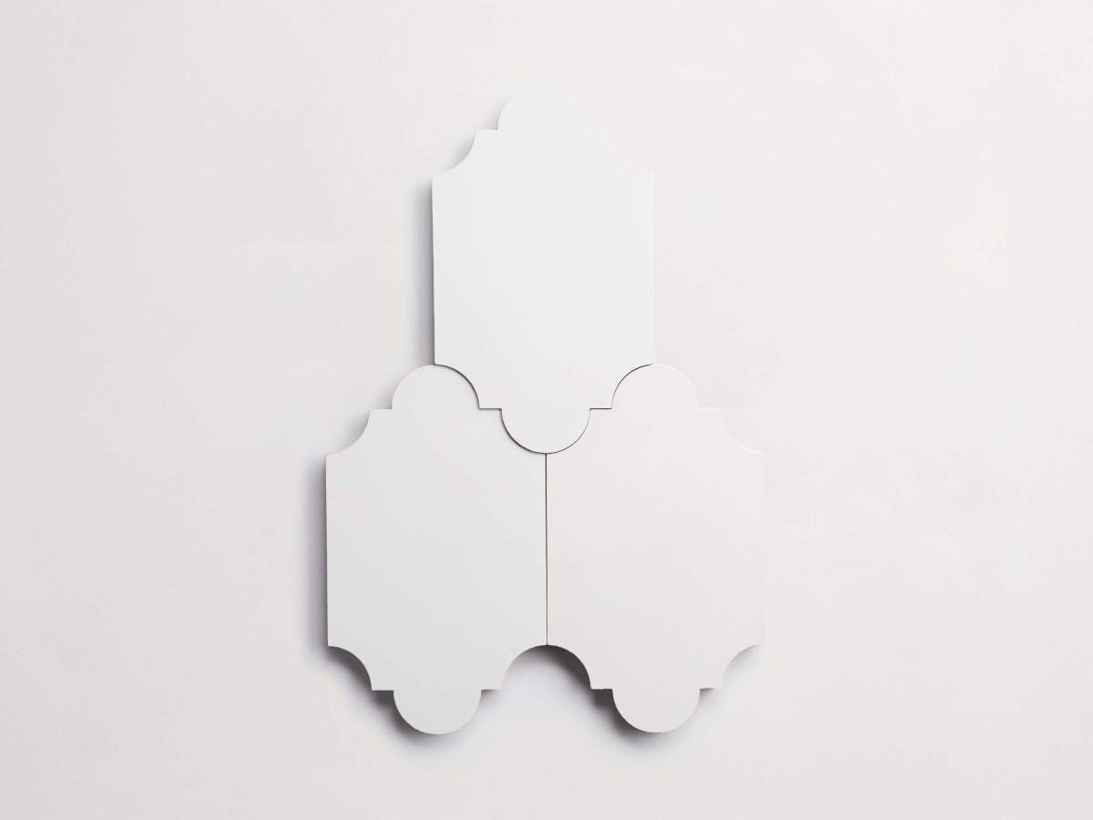 Cement pavimenti white magic lantern 6"x10" tile.