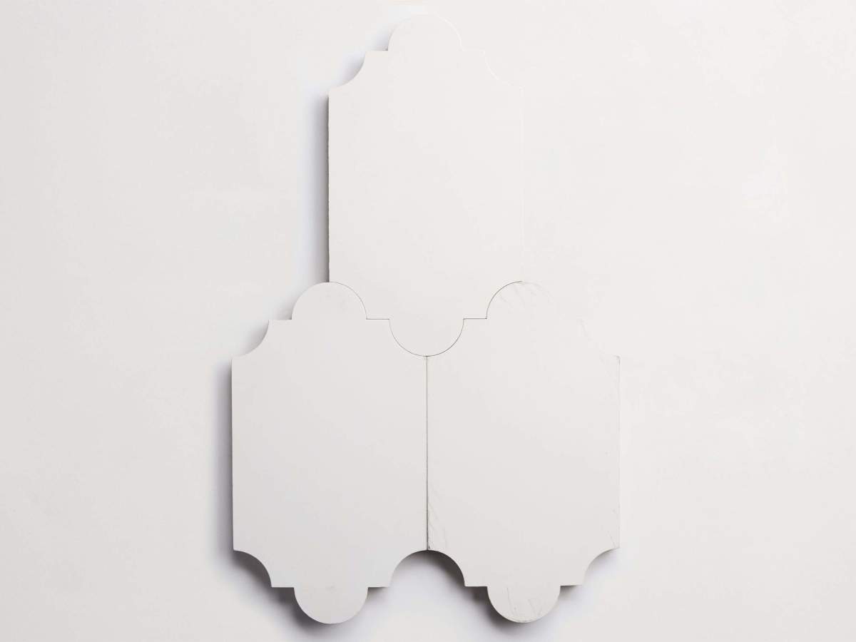 Cement pavimenti white magic lantern 7"x12" tile.