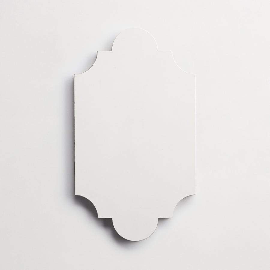 cement: pavimenti act I | magic lantern large | matte | white | sample ~ 12"x7"x⅝"