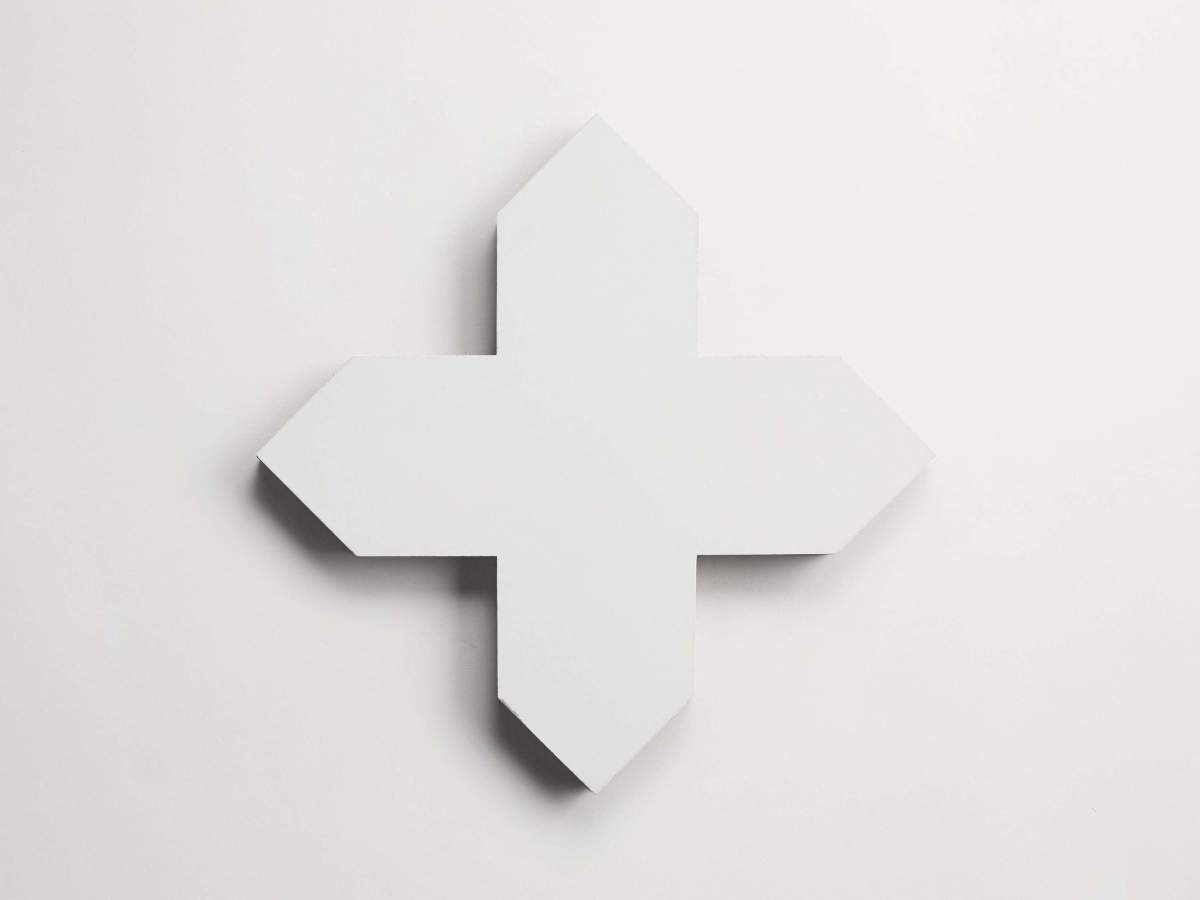 Cement pavimenti white casablanca star & cross.
