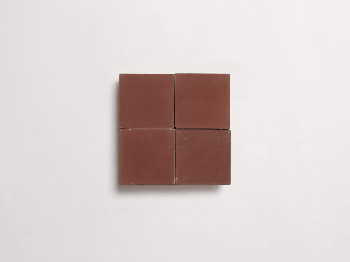 cement: solid | pixies | matte | chestnut | sample ~ 2"x2"x⅝"