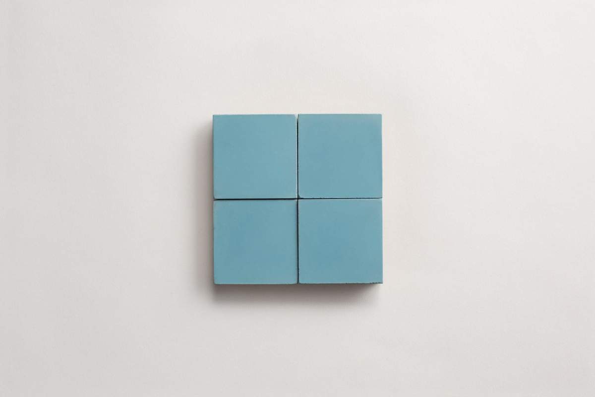 cement: solid | pixies | matte | happy blue | sample ~ 2"x2"x⅝"