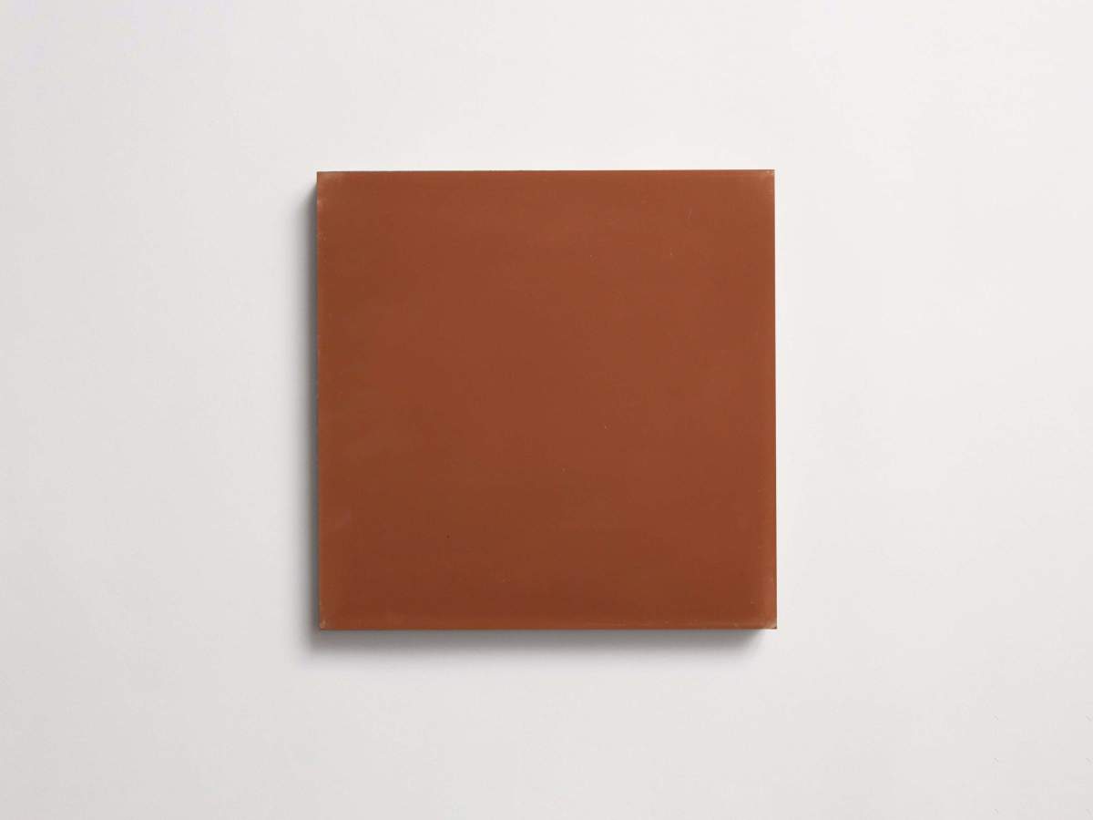 Cement Checkerboard Tile Trio 8x8 Red, Brown, Maroon.