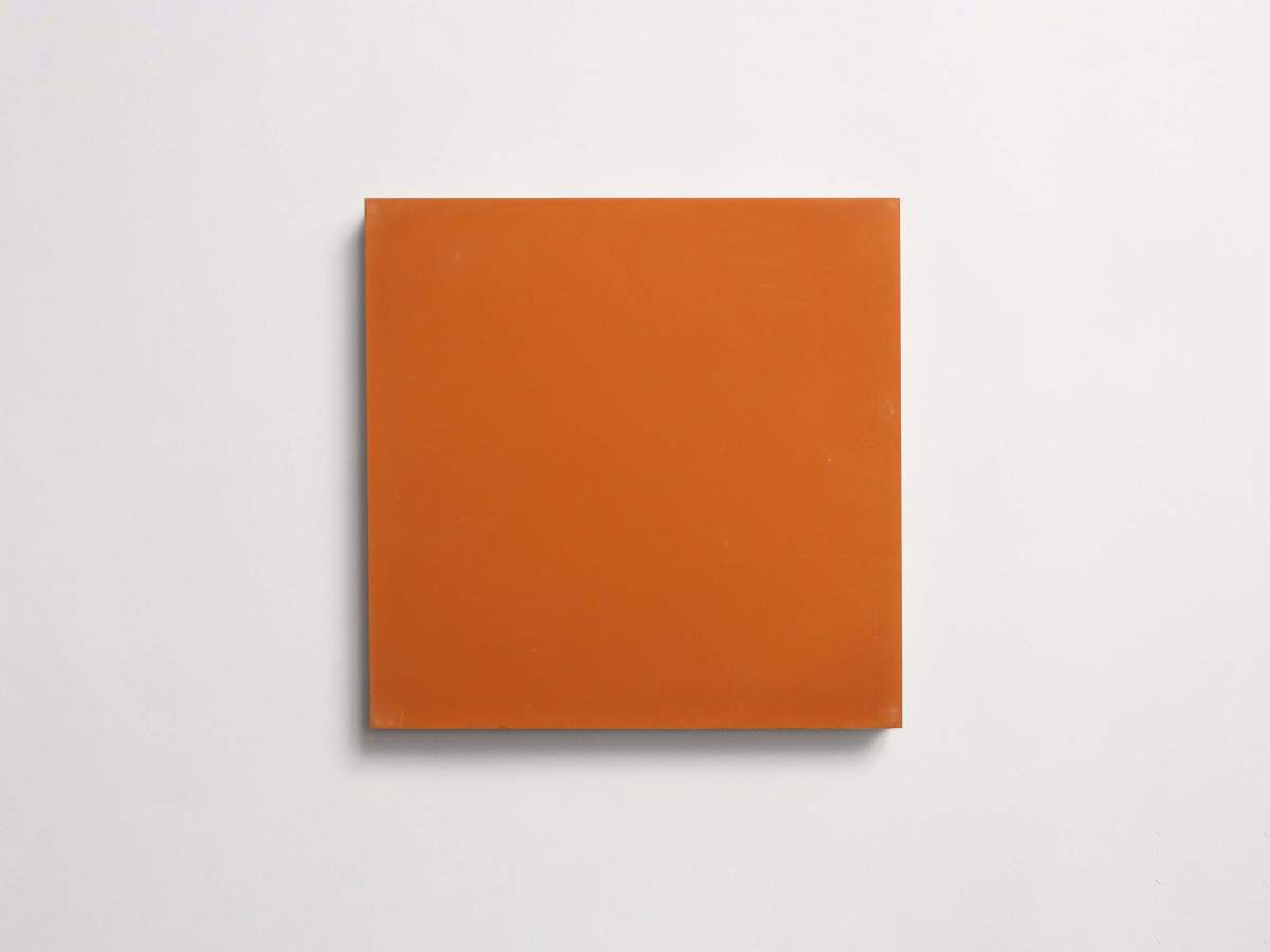Cement Checkerboard Tile Trio 8x8 Green, Brown, Orange.