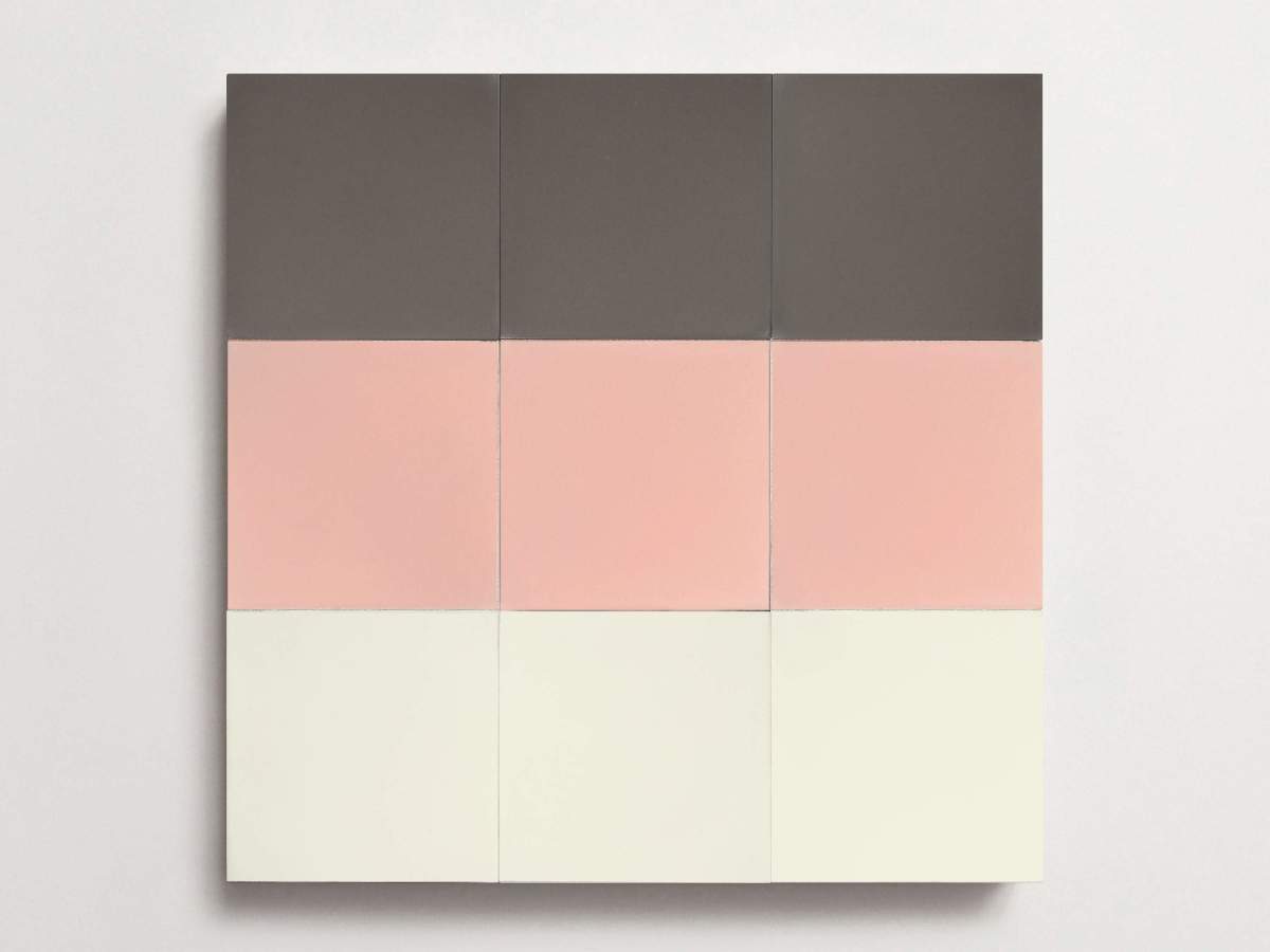 Cement Checkerboard Tile Trio 8x8 White, Pink, Grey.