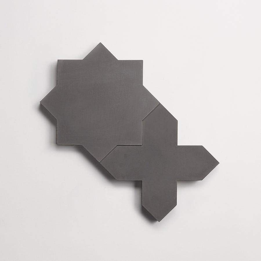 cement: pavimenti act I | grand ensemble | matte | charcoal | sample ~ ⅝"