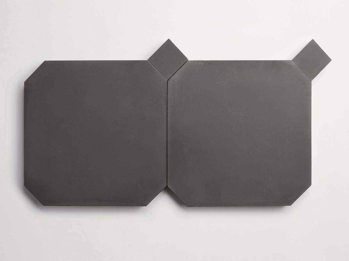 Cement pavimenti charcoal paradiso octagon bouchon.