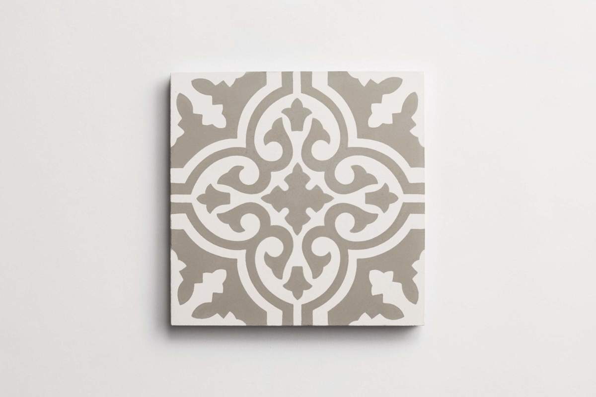 Tile concrete cement cigar shop metal white.