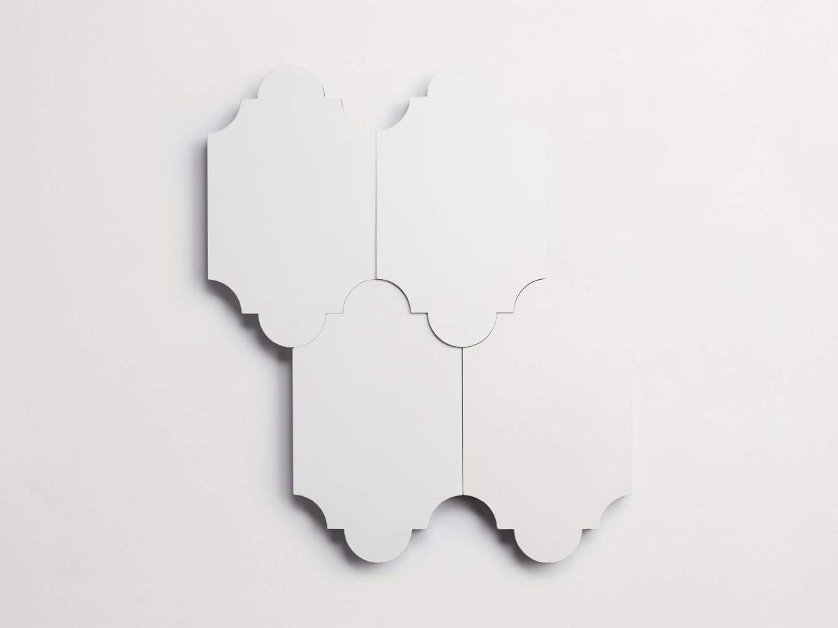 Cement pavimenti white magic lantern 6"x10" tile.