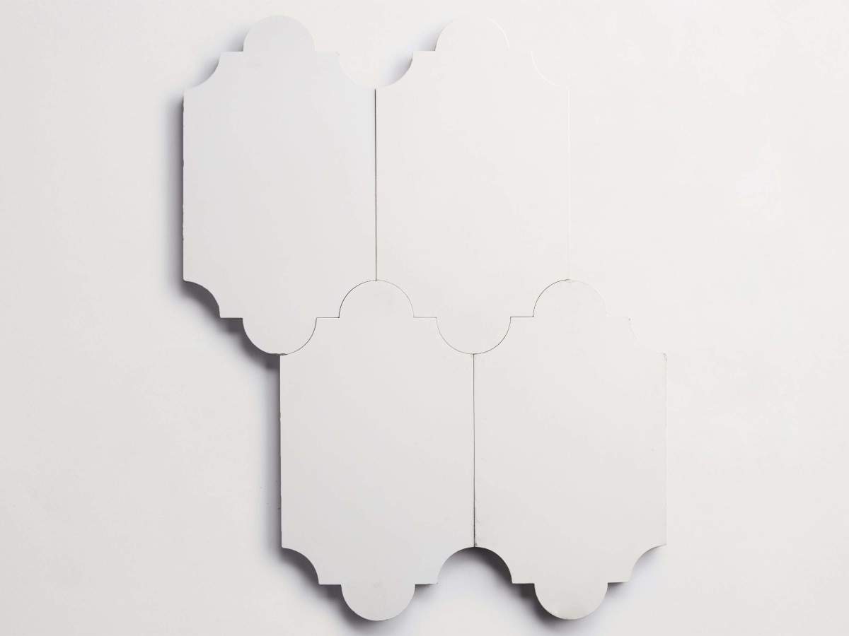 Cement pavimenti white magic lantern 7"x12" tile.