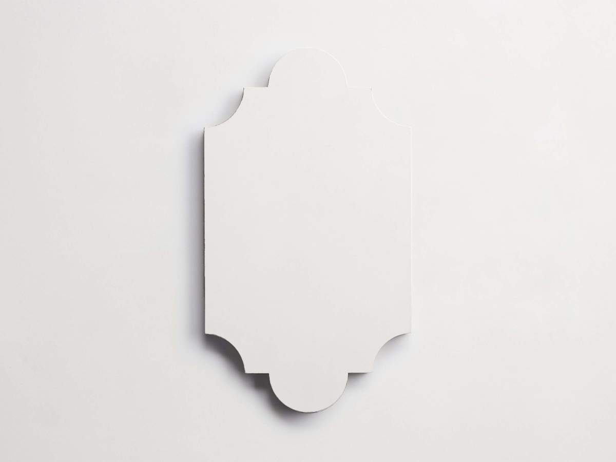 Cement pavimenti white magic lantern 7"x12" tile.