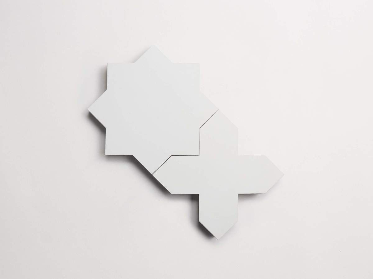 Cement pavimenti white casablanca star & cross.