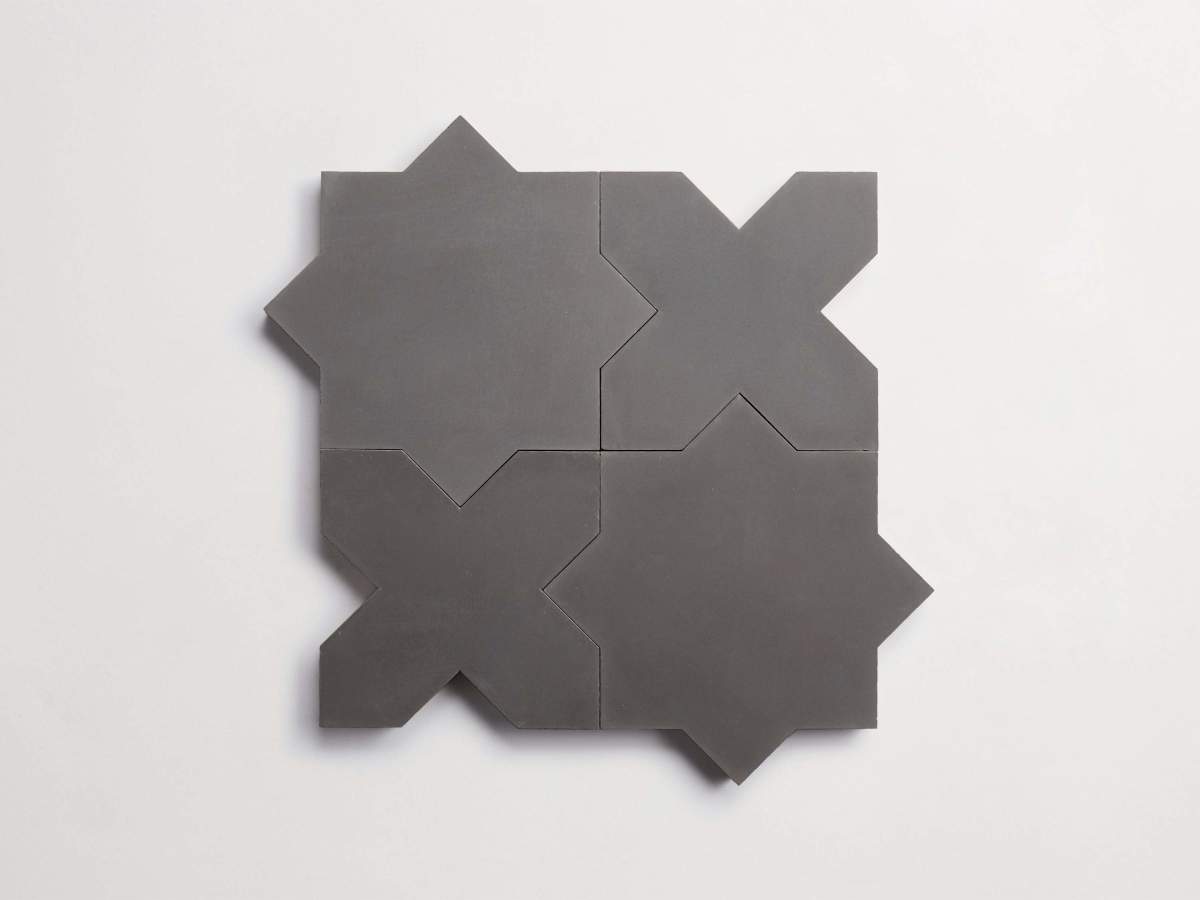 Cement pavimenti charcoal casablanca star & cross.