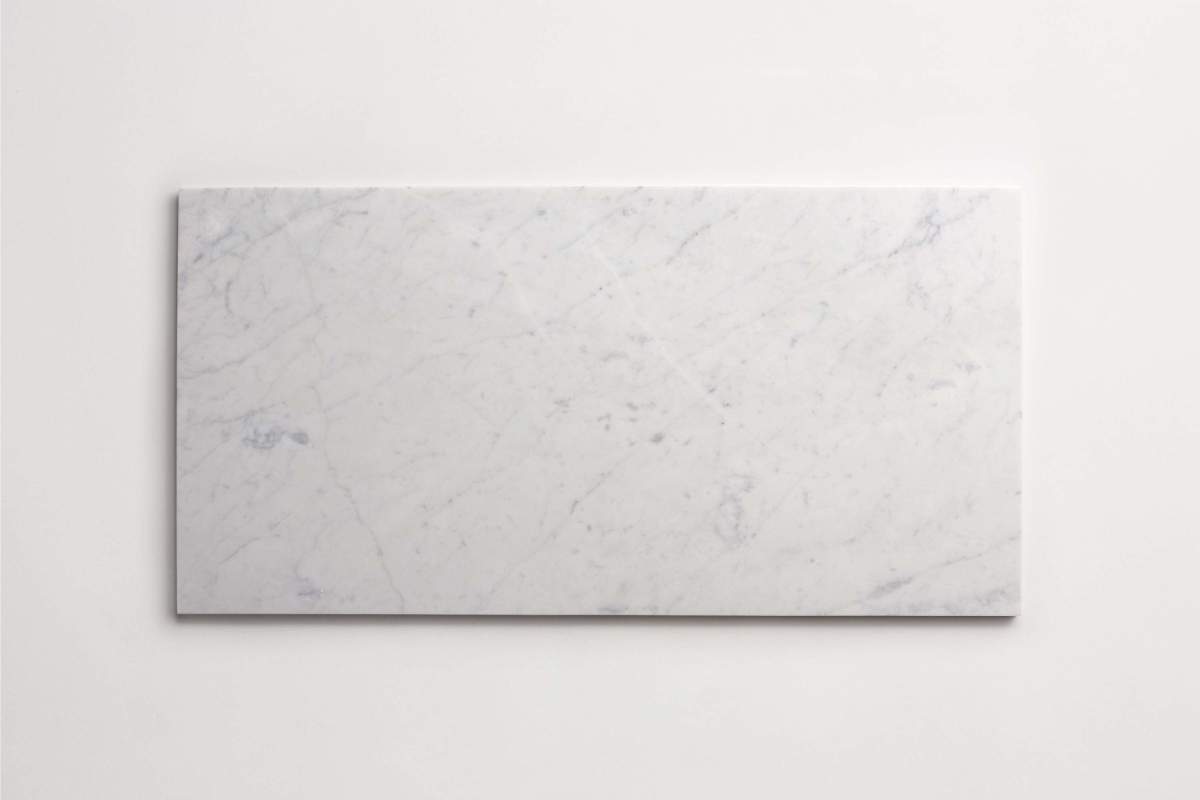 Tile carrara marble white stone large plank.