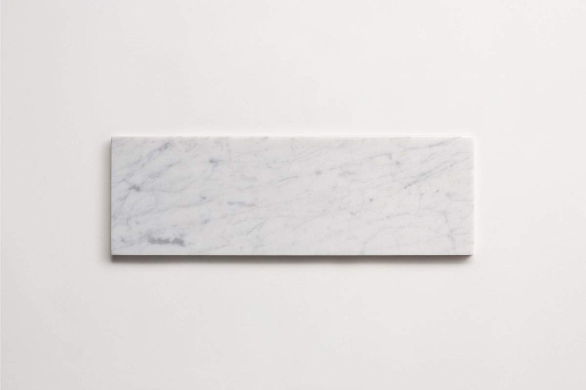 Tile carrara marble white stone plank.