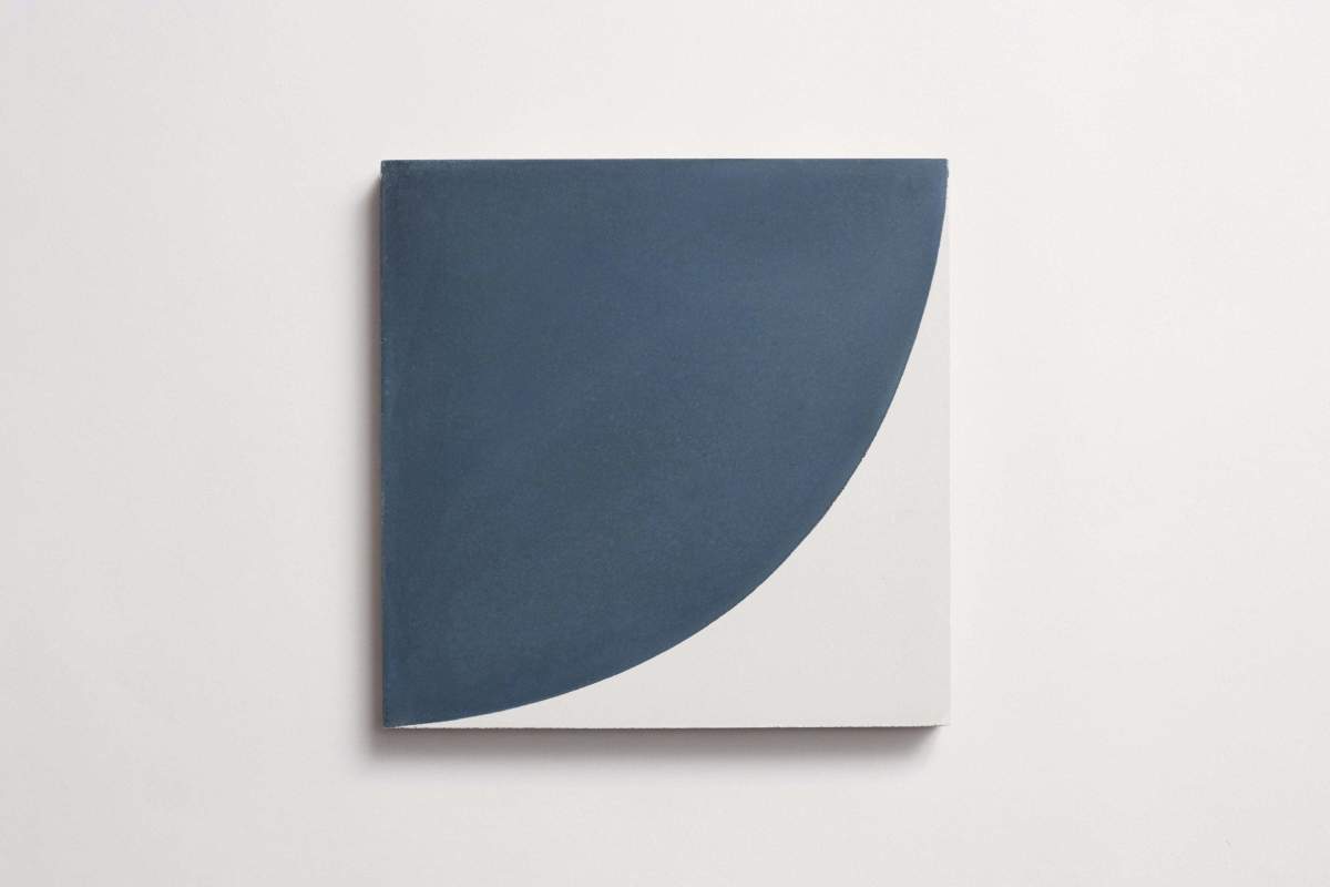 Tile concrete cement bold arc federal blue.