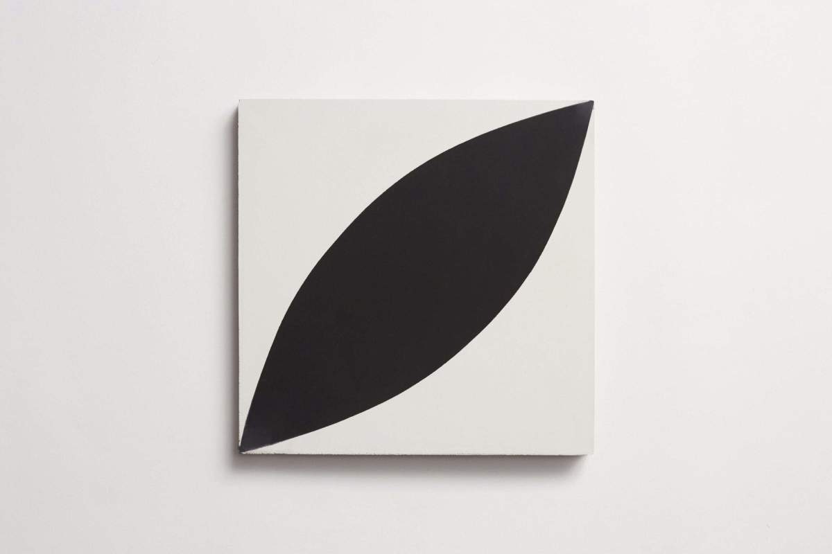 Tile concrete cement big dane bold black white.