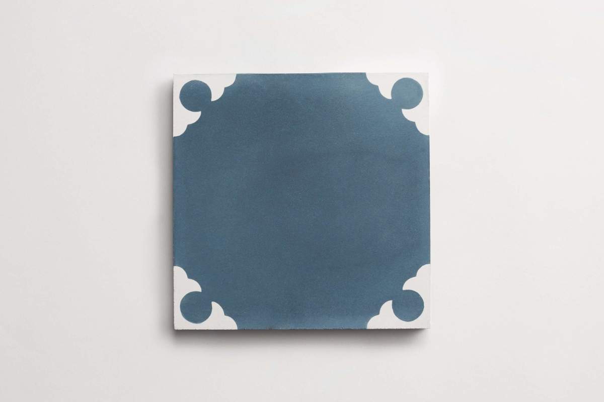 Tile concrete cement cross federal blue.